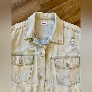 Hudson washing White jean jacket free size